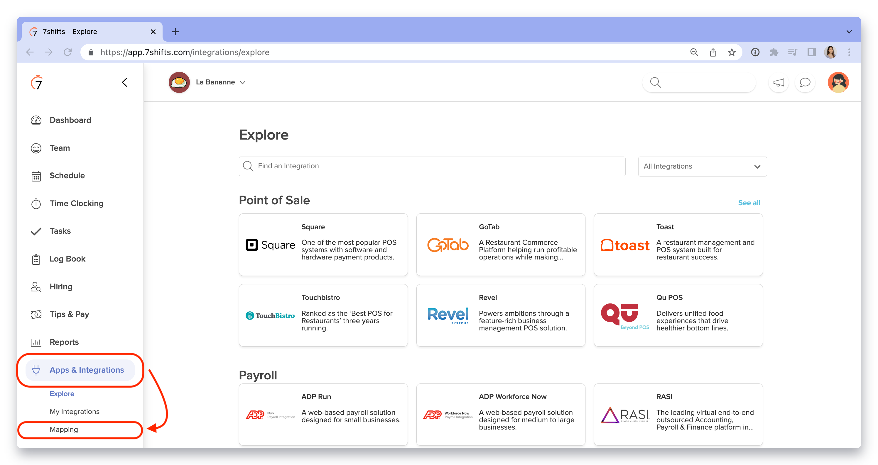 Role & Employee Mapping - Integrations – 7shifts