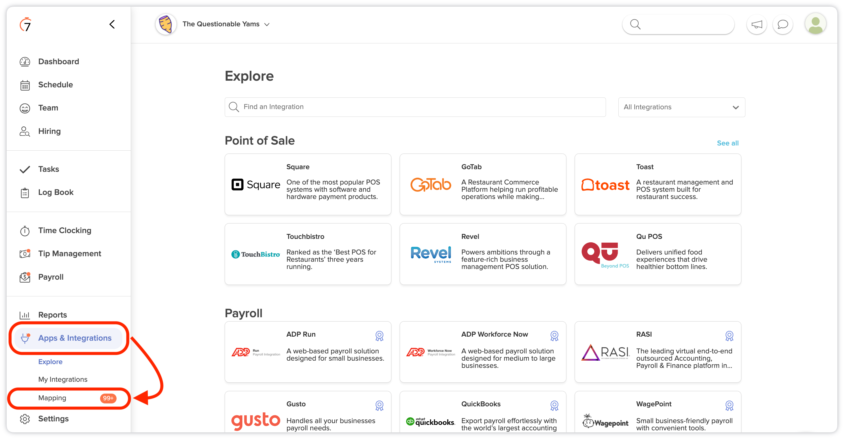 SumUp POS (formerly Goodtill) integration - Rotaready