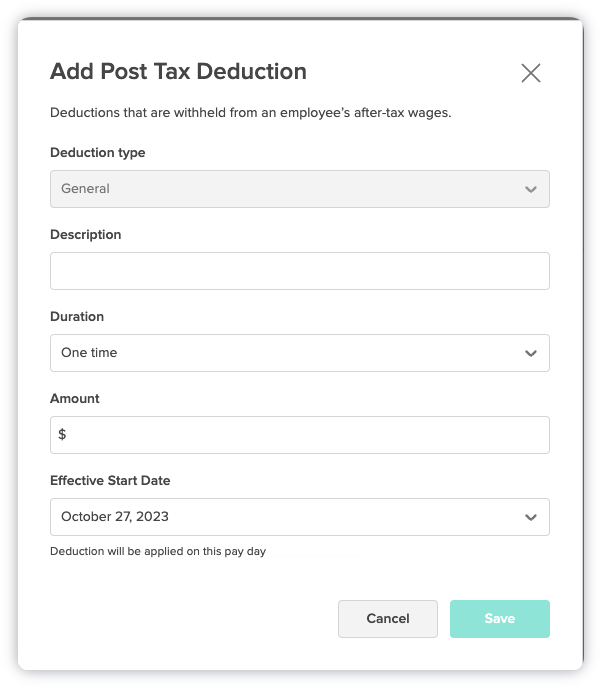 7shifts Payroll Benefits and PostTax Deductions 7shifts