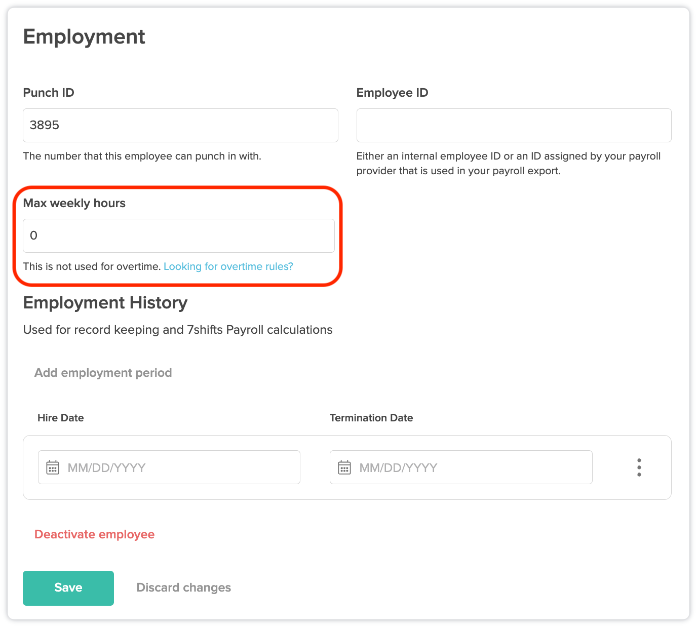 Employment records 7shifts