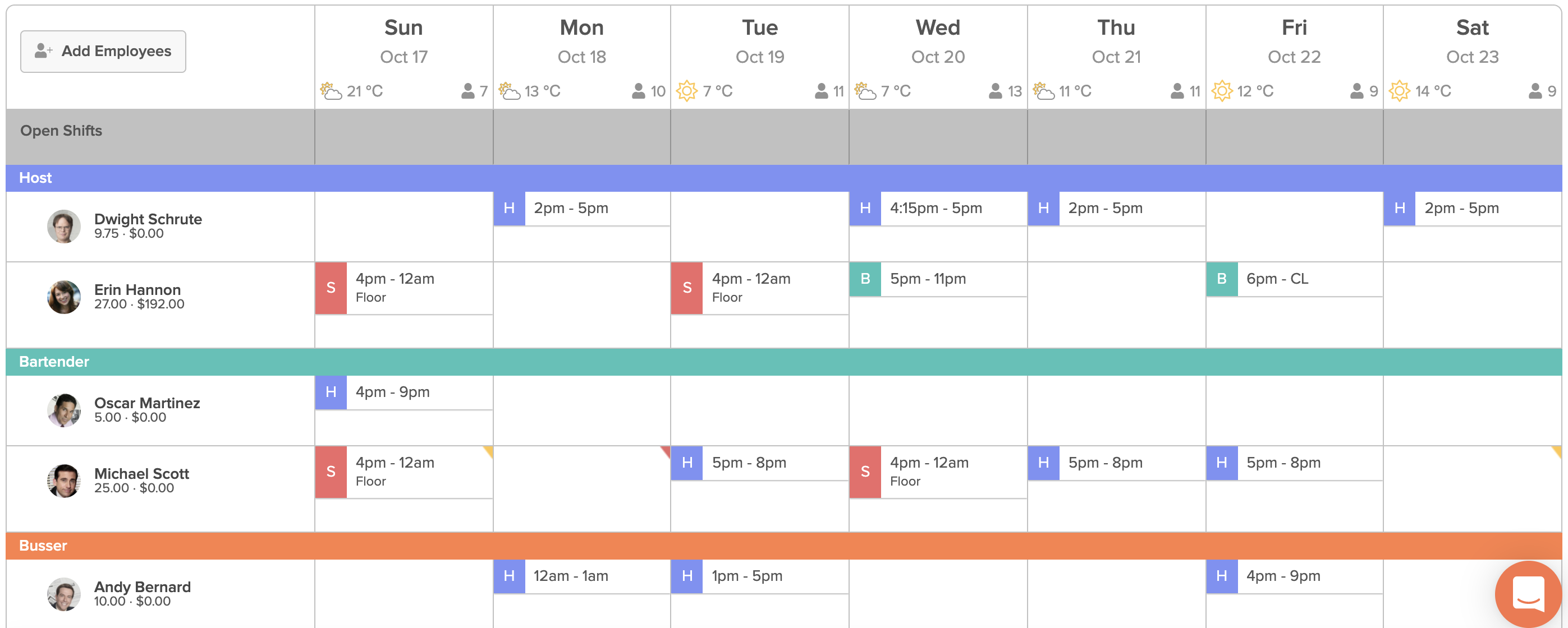 Creating and Publishing a Schedule – 7shifts