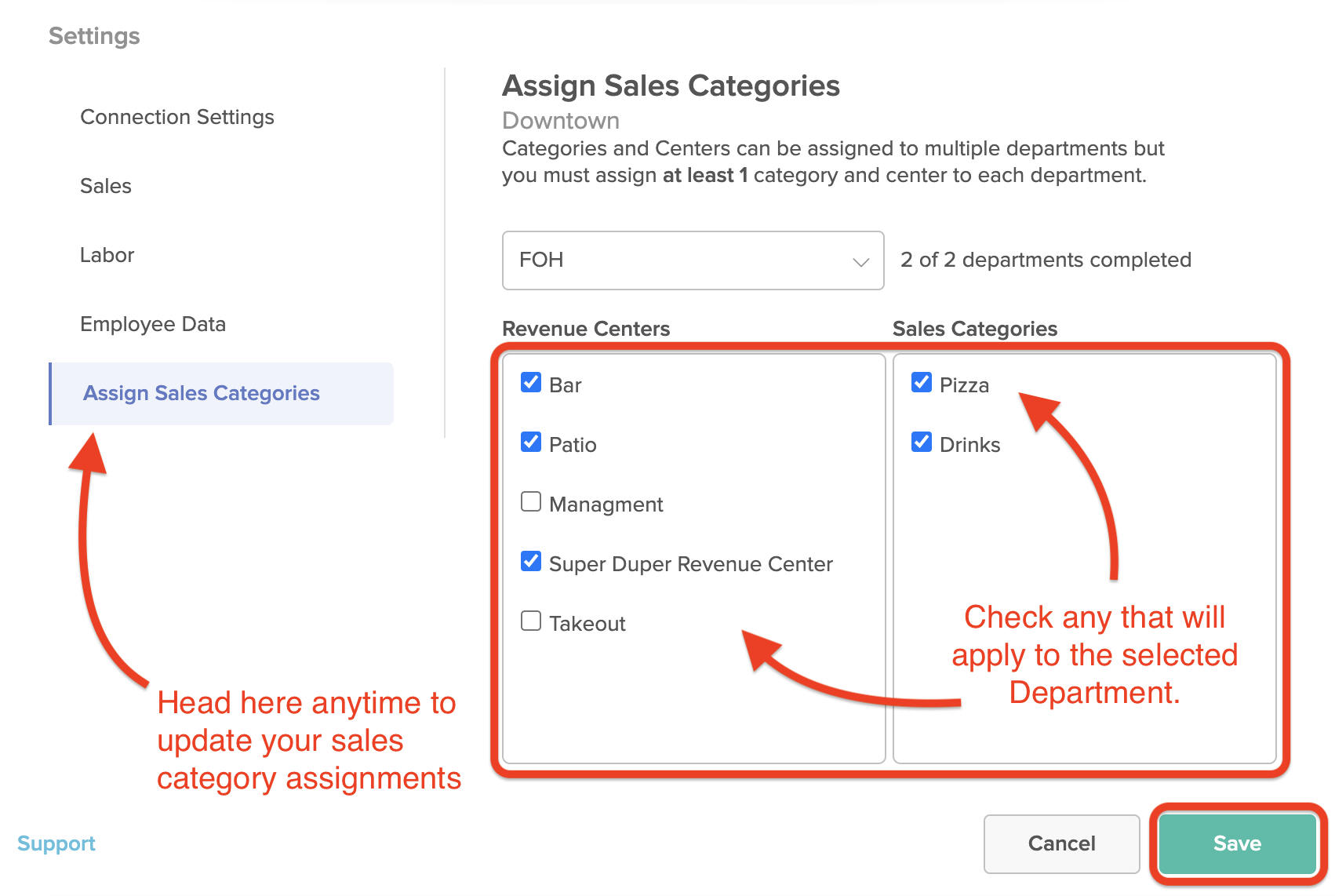 Department Based Budgeting – 7shifts