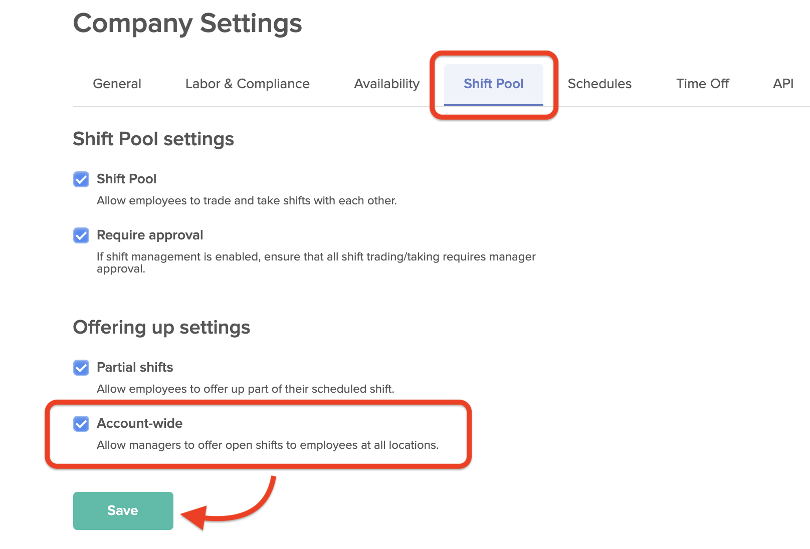 Office Pool Manager Set Schedule, HelpDesk