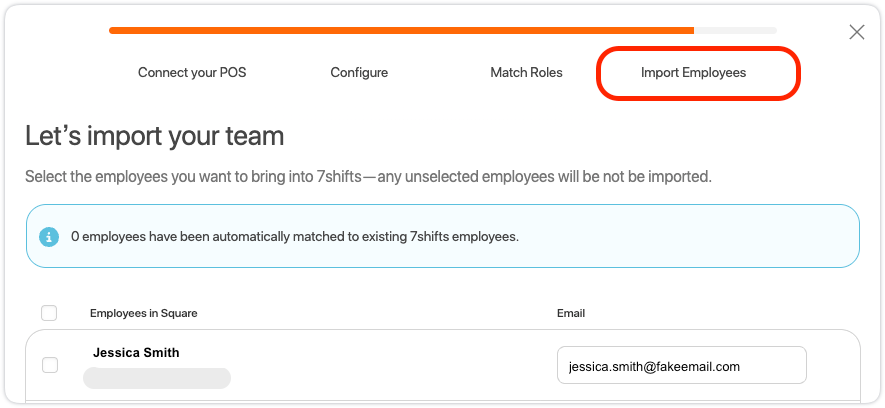 connect pos model and employee import from POS